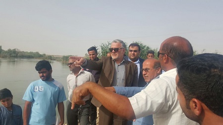 احداث پل ارتباطی بخش فتح المبین و شاوور