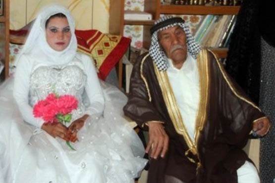 ازدواج داماد92ساله باعروس 22ساله+عکس