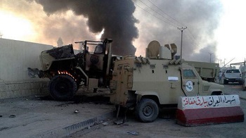 ارتش عراق: خودرو رهبر داعش هدف قرار گرفت